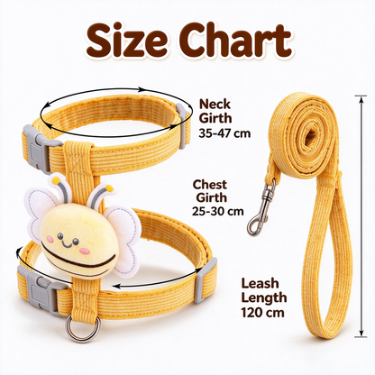 Cute Bee Harness & Leash Set