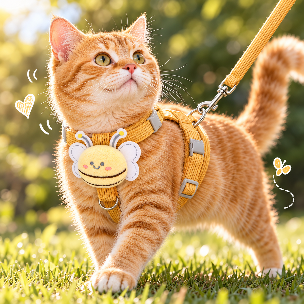 Cute Bee Harness & Leash Set